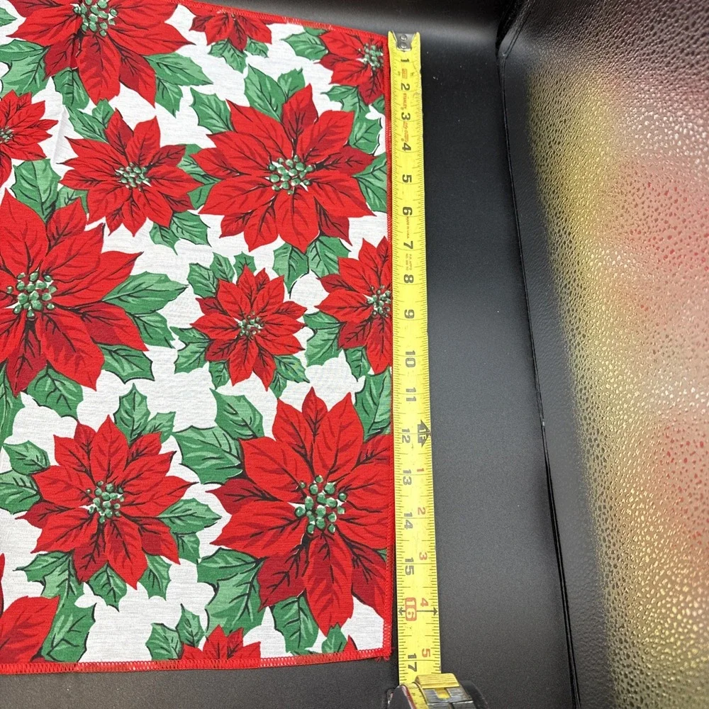 Set Of 4 Napkins Christmas Poinsetta‎ 17